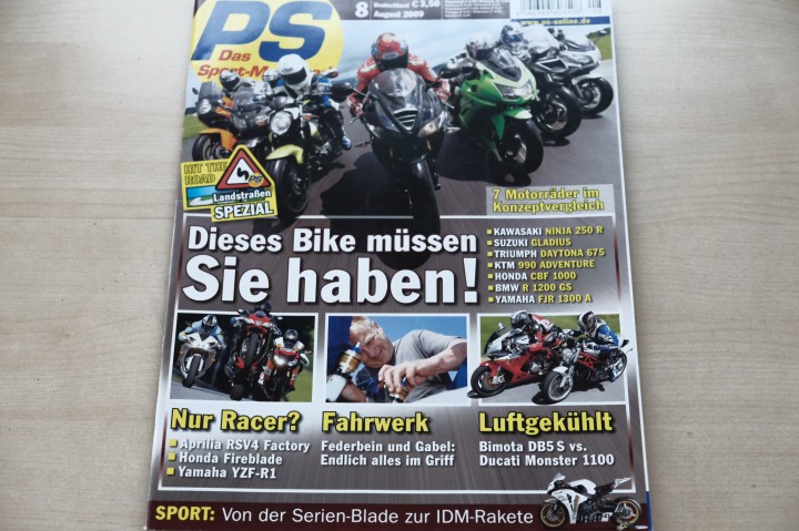 Deckblatt PS Sport Motorrad (08/2009)
